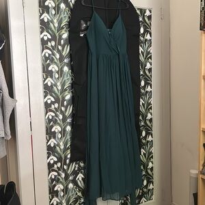 Revelry Hannah Chiffon Wrap Dress - JADE SIZE 10
